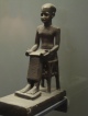 A statue of Imhotep in the Louvre. Joseph of the Bible and Imhotep were most likely the same person.