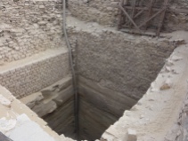 A ventilation shaft connected to the grain silo tunnels. Grain could also have been pulled up in baskets.
